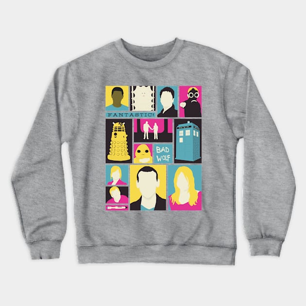 The Ninth Doctor Crewneck Sweatshirt by William Henry Design